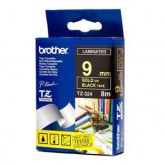 CINTA BROTHER ORIG.TZ324 NEGRO/ORO 9MM *
