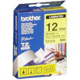 CINTA BROTHER ORIG.TZC31/E AMAR./FLUOR./NEGRO 12MM