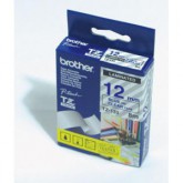 CINTA BROTHER ORIG.TZ133/E TRANSPAR./AZUL  12MM