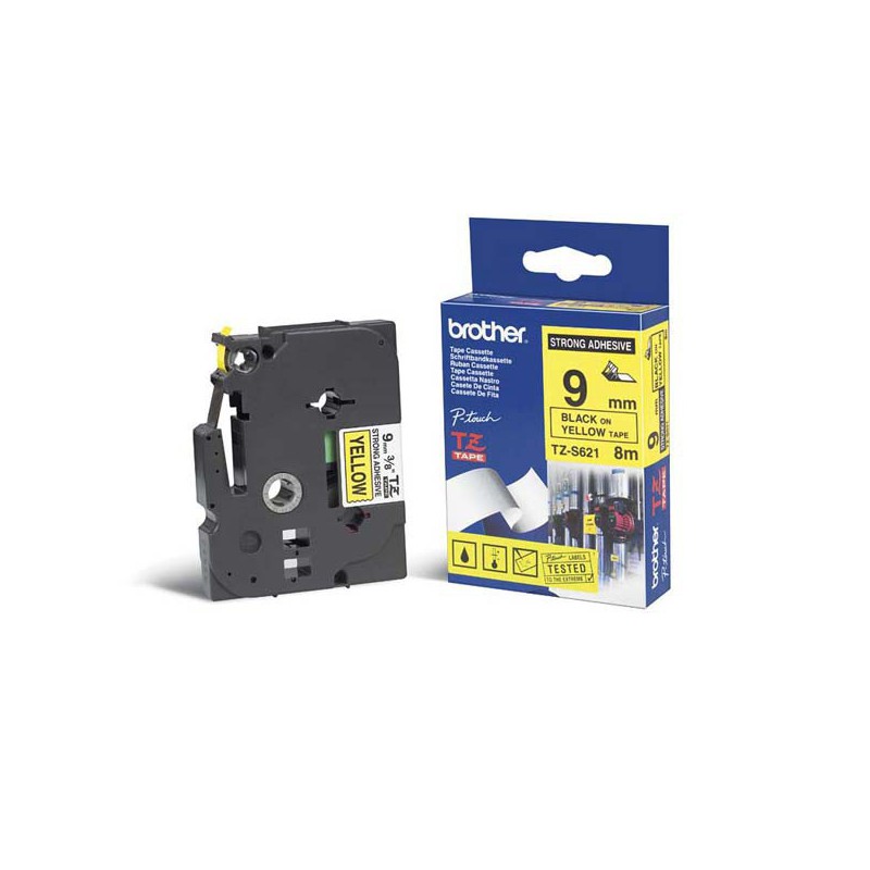 CINTA BROTHER ORIG.TZS621/E  AMARILL./NEGRO 9MM