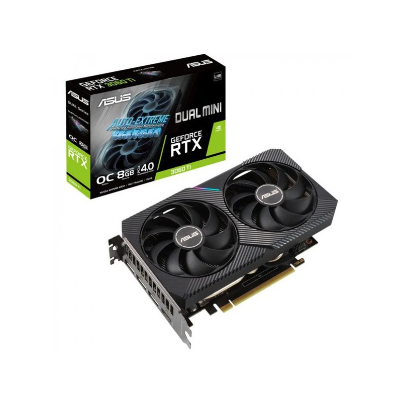 VGA ASUS GEFORCE DUAL RTX3060-O8G-MINI-V2 (LHR) 