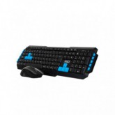 TECLADO+RATON 3GO MM WIRELESS DRILE2 NEGRO USB 