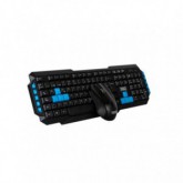 TECLADO+RATON 3GO MM WIRELESS DRILE2 NEGRO USB 
