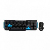 TECLADO+RATON 3GO MM WIRELESS DRILE2 NEGRO USB 