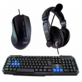 TECLADO+RATON+AURICULARES 3GO