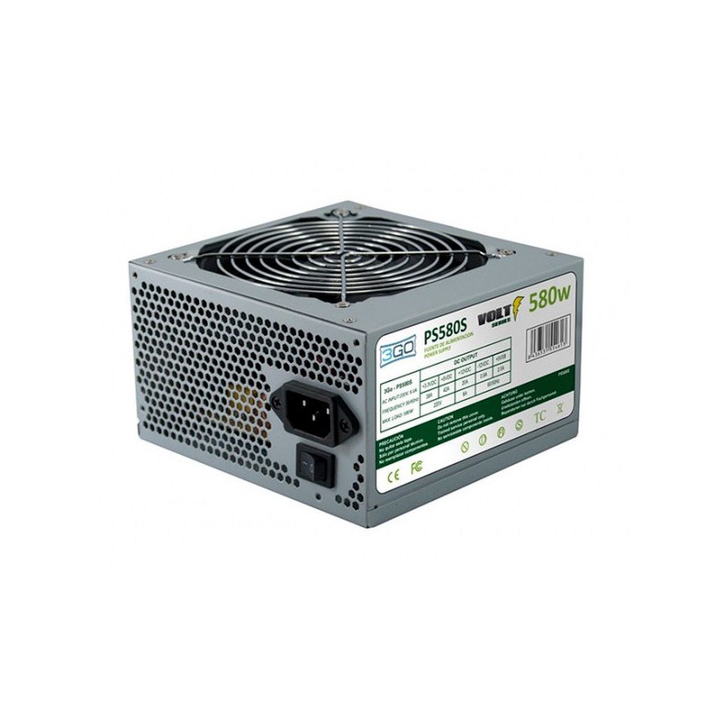 FUENTE ALIM. 3GO 580W (24PIN+SATA+12CM) 