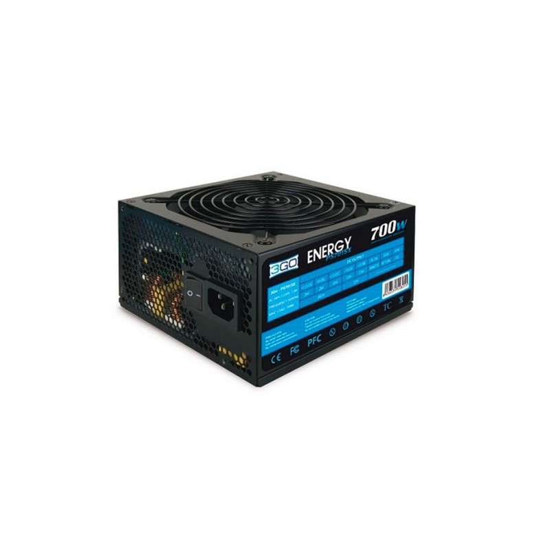 FUENTE ALIM. 3GO 700W PPFC (4XSATA+12CM+PCIX6+2PIN) 