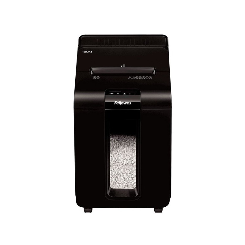 DESTRUCTORA FELLOWES AUTOMAX 100M MICROCORTE 4X10 NEGRA