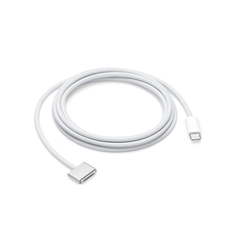 CABLE ORIGINAL APPLE USB C A MAGSAFE 3 2MTS MLYV3ZM/A PLATA