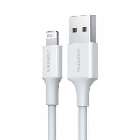 CABLE USB A LIGHTNING MACHO NICKEL PLATI UGREEN NEGRO