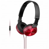 AURICULAR SONY ZX310AP ROJO/PLEGABLE/SMARTPHONES