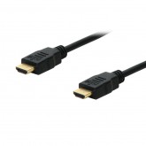 CABLE HDMI GOLDPLATED M/M 4K 3D 1080P 3 MTR NEGRO