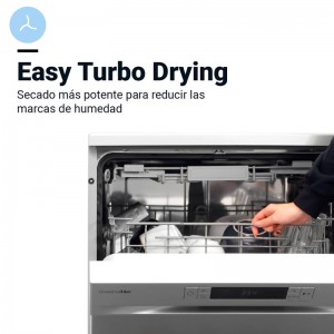 LAVAVAJILLAS ARTICO 4065X LIBRE INST. INV 15 CUB. INOX 60