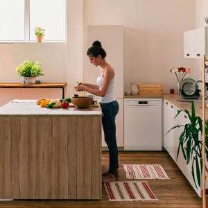 LAVAVAJILLAS ARTICO 4065W LIBRE INST. INV 15 CUB. BLANCO 60