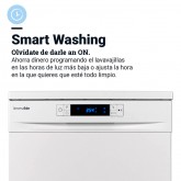 LAVAVAJILLAS ARTICO 4065W LIBRE INST. INV 15 CUB. BLANCO 60