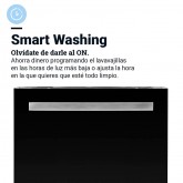 LAVAVAJILLAS MARMARA 4060B INTEGRABLE CRISTAL NEGRO 60CM
