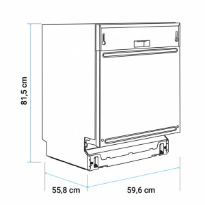 LAVAVAJILLAS BALTICO 4060 INTEGRABLE 60CM 12 SERV.