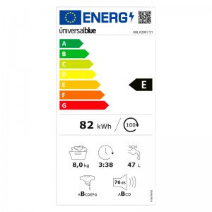 LAVADORA IBIZA 4008W CARGA FRONTAL BLANCO 8 KGS 1200 RPM