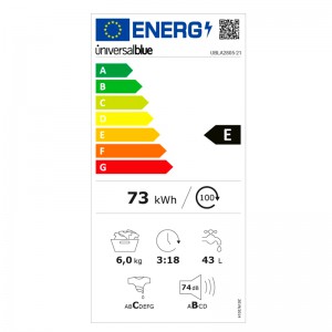 LAVADORA IBIZA 4007W CARGA FRONTAL BLANCO 7 KGS 1200 RPM