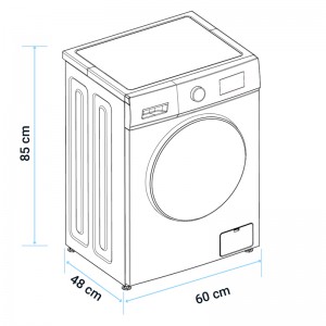 LAVADORA BALI 4008W C. FRONTAL BLANCO 8 KGS INV 1200 RPM