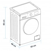 LAVADORA BALI 4008W C. FRONTAL BLANCO 8 KGS INV 1200 RPM