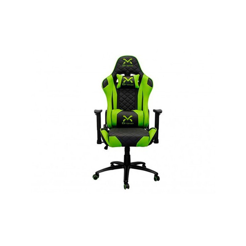 SILLA GAMING 3GO NEGRO-VERDE TROUN DROXIO