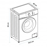 LAVADORA ARUBA 4007W CARGA FRONTAL BLANCO 7 KGS 1200 RPM