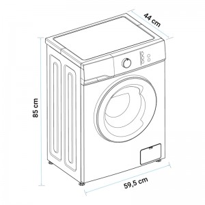 LAVADORA ARUBA 4006W CARGA FRONTAL BLANCO 6 KGS 1000 RPM