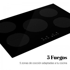 ENCIMERA INDUCCIÓN MEISSA 4073 5 FUEGOS