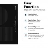 ENCIMERA INDUCCIÓN MEISSA 3070B FLEXIBLE NEGRO 6500W