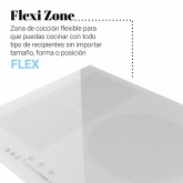 ENCIMERA INDUCCIÓN MEISSA 3070W FLEXIBLE BLANCA 6500W
