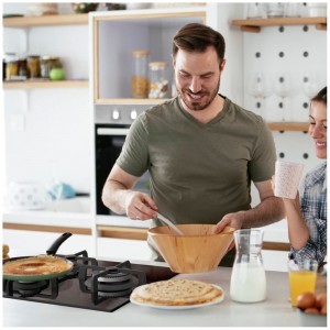 ENCIMERA DE GAS MAIA B-PLUS 5062 3 FUEGOS CRISTAL NEGRO