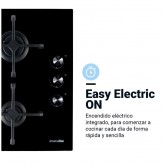 ENCIMERA DE GAS MAIA B-PLUS 5062 3 FUEGOS CRISTAL NEGRO