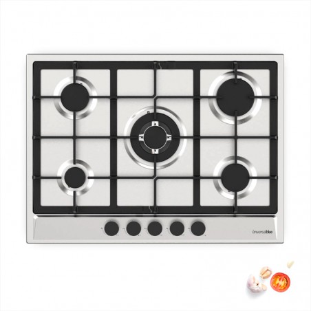 ENCIMERA GAS POLARIS 4005 INOX 5 FUEGOS