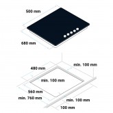 ENCIMERA GAS POLARIS 4005 INOX 5 FUEGOS