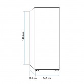 CONGELADOR VERTICAL CÍCLICO TAKI 4007W 144 CM BLANCO