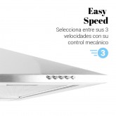 CAMPANA PIRAMIDAL EVEREST 2090 INOX 90 CM