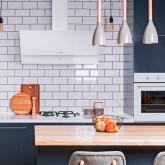 CAMPANA ESTELA 2090W CRISTAL BLANCO 90 CM