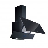 CAMPANA ESTELA 2090B CRISTAL NEGRO 90 CM