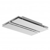 CAMPANA DE TECHO ALPES 4010W CRISTAL BLANCO
