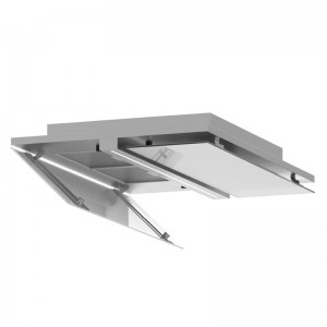 CAMPANA DE TECHO ALPES 4010W CRISTAL BLANCO