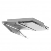 CAMPANA DE TECHO ALPES 4010W CRISTAL BLANCO