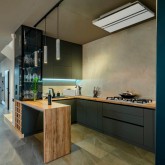 CAMPANA DE TECHO ALPES 4010W CRISTAL BLANCO