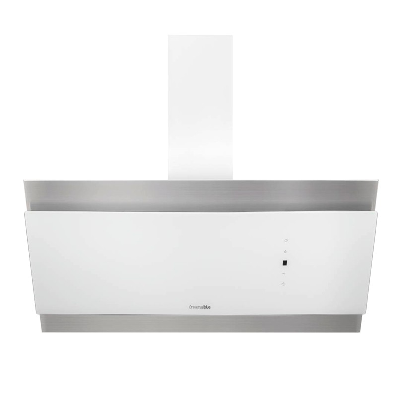 CAMPANA DECORATIVA ANDRES 4090W BLANCA INOX 90CM