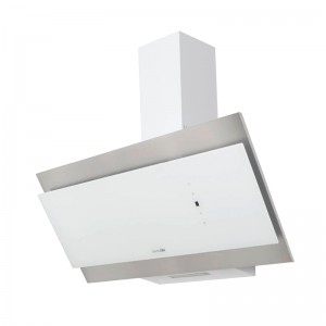 CAMPANA DECORATIVA ANDRES 4090W BLANCA INOX 90CM