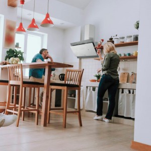 CAMPANA DECORATIVA ANDRES 4090W BLANCA INOX 90CM