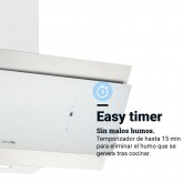 CAMPANA DECORATIVA ANDRES 4090W BLANCA INOX 90CM