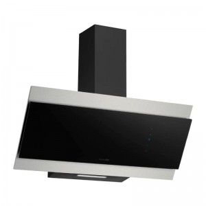 CAMPANA DECORATIVA ANDRES 4090B NEGRA/INOX 90CM