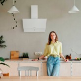 CAMPANA DECORATIVA ESTELA 4060W CRISTAL BLANCO 60CM