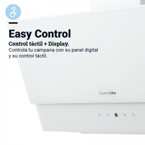 CAMPANA DECORATIVA ESTELA 4060W CRISTAL BLANCO 60CM